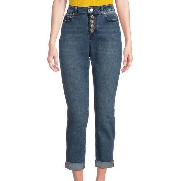 Michael Kors Blue Straight Leg Jeans - Picture 1 of 8